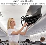 Gromast Travel Stroller for Airplane, Ultra Compact & Lightweight – Only 4.5 kgs, Portable Infant Toddler Baby Stroller, w/UPF 50+ Canopy - Gray