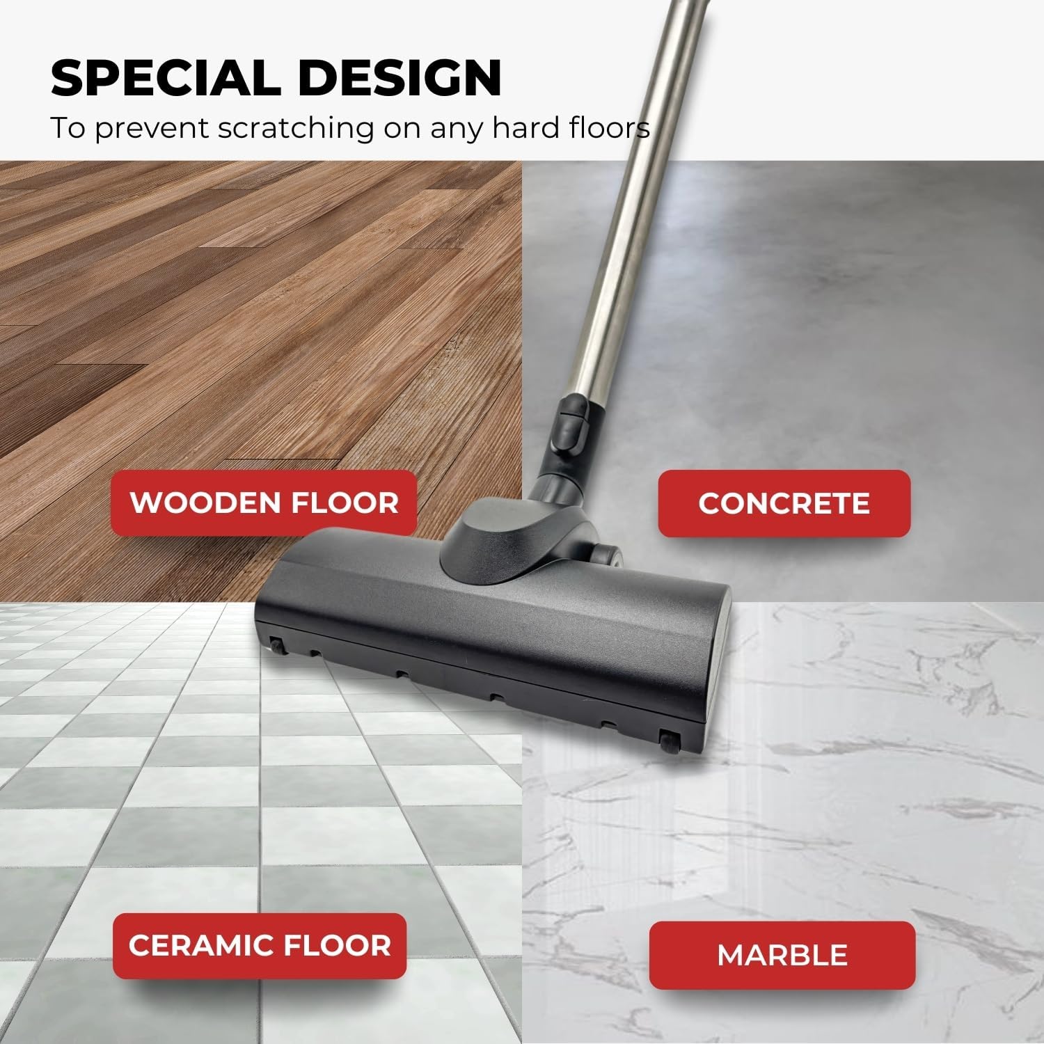 for Miele Turbo Brush Head Compatible with Miele Vacuum Cleaners - Vacuum Attachments for Low Carpet, Area Rugs, Tile & Hard Floors : Easy Pet Hair Removal -Hardwood Floor Attachment