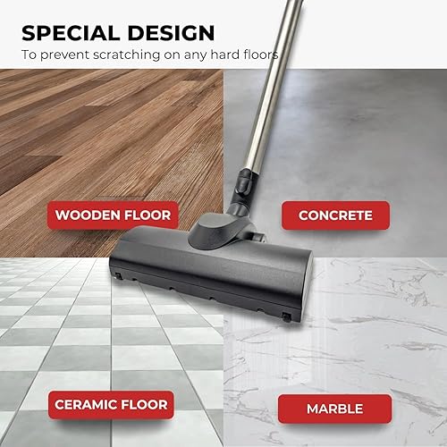 Vista 12 de Para Shop Vac Turbo Brush Head 1.25" Plus 2 1/2" Adaptador de manguera de vacío compatible con Shop Vac - Accesorio de vacío para depilación