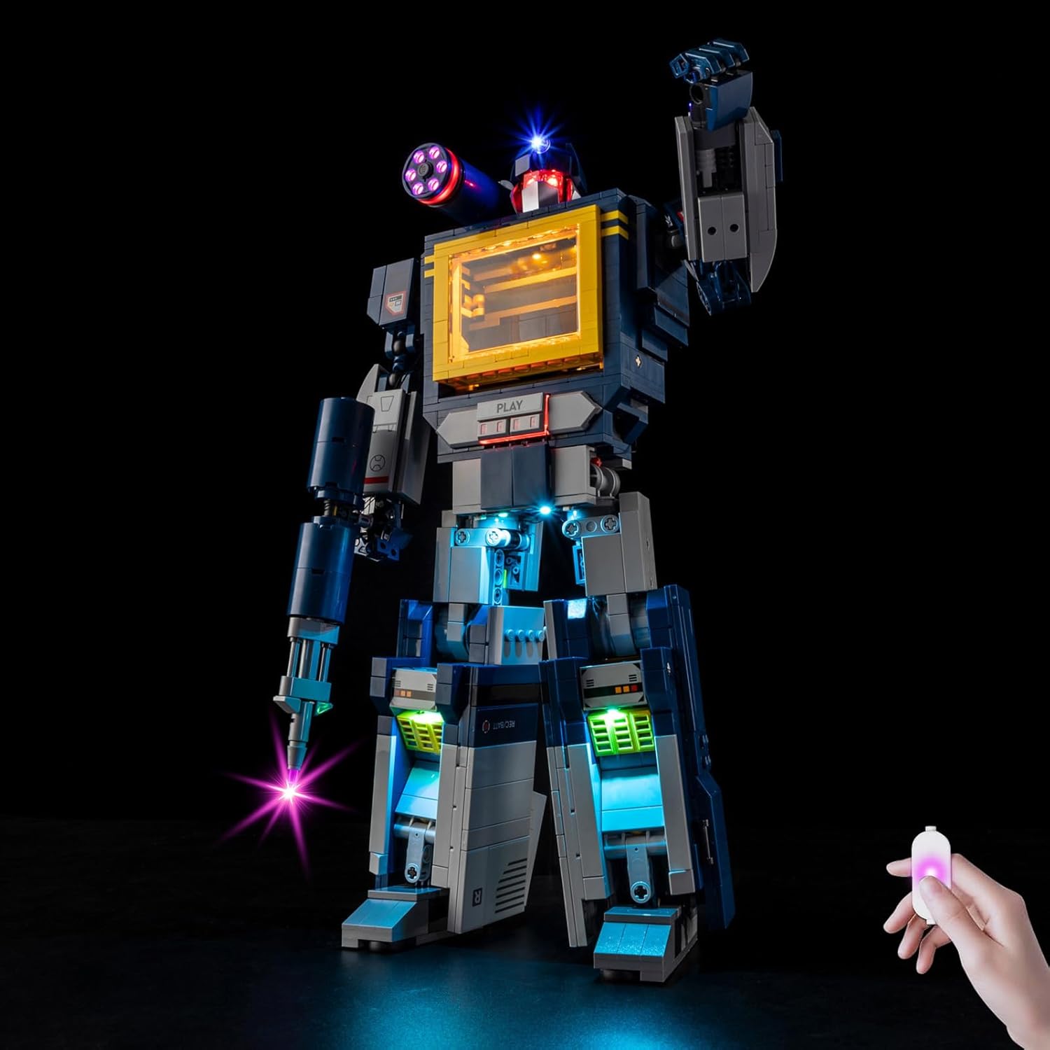 Kyglaring LED Light kit Compatible with Lego Transformers Soundwave 10358 Building Blocks, Upgrade Touch Control & Dimming (Lights Only - Model Set Not Included) Touch Version Upgraded Touch Version