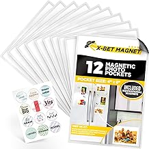 Magnetic Picture Frames for Refrigerator 4x6 inch – Magnetic Photo Frames for Fridge – Picture Frames for Photo Magnets – Picture Magnets for Refrigerator