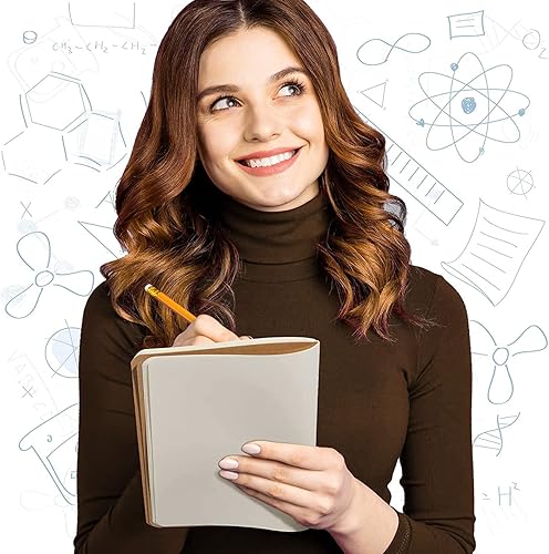 Vista 16 de Epakh 48 cuadernos de papel kraft A5 para el regreso a clases, a granel, con forro en blanco, cuaderno de bocetos opcional, diario de viaje