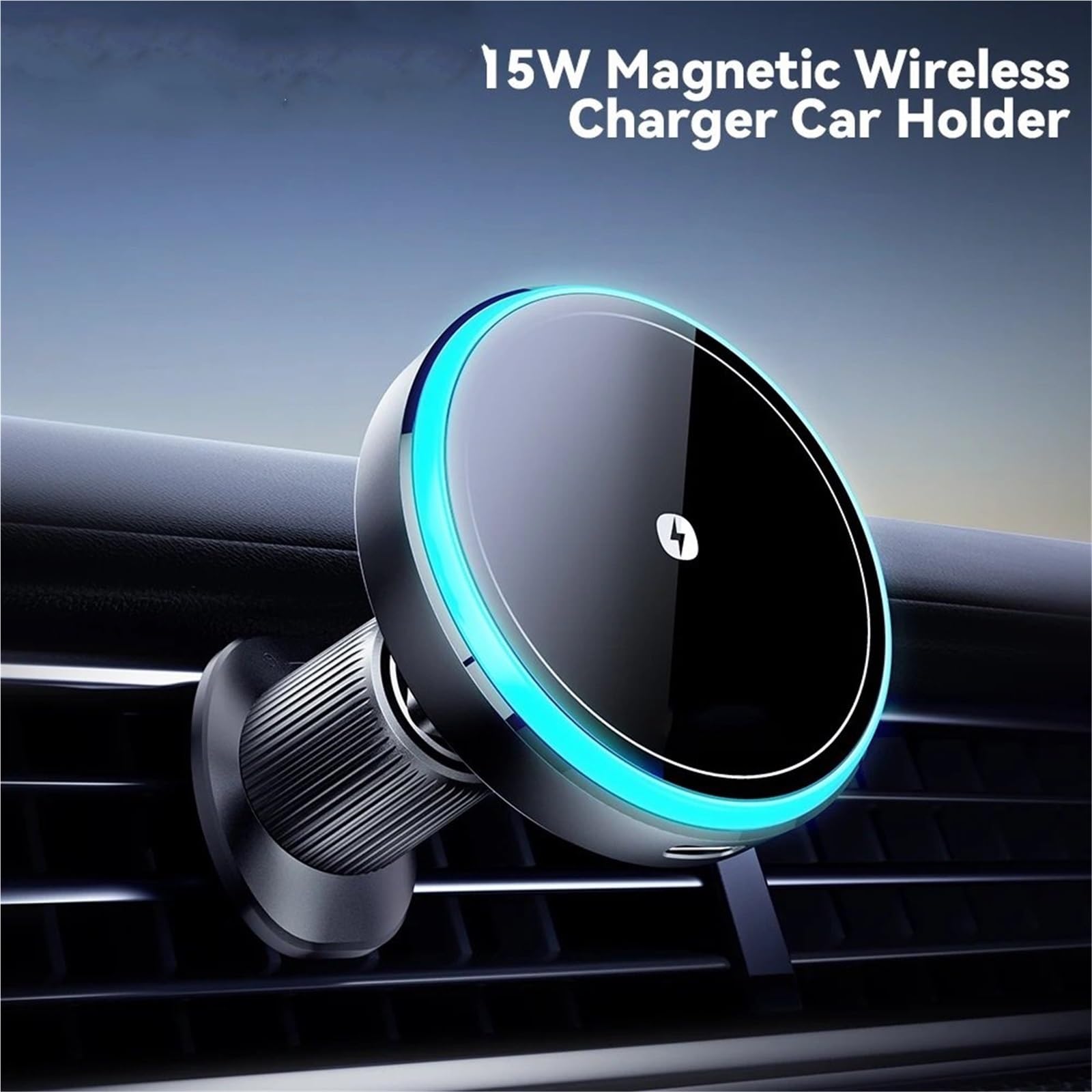 Magnetyczny uchwyt samochodowy na telefon 15 W bezprzewodowa ładowarka do iPhone'a 15 14 13 Pro Max Uchwyt samochodowy do ładowarki(Combination Model)