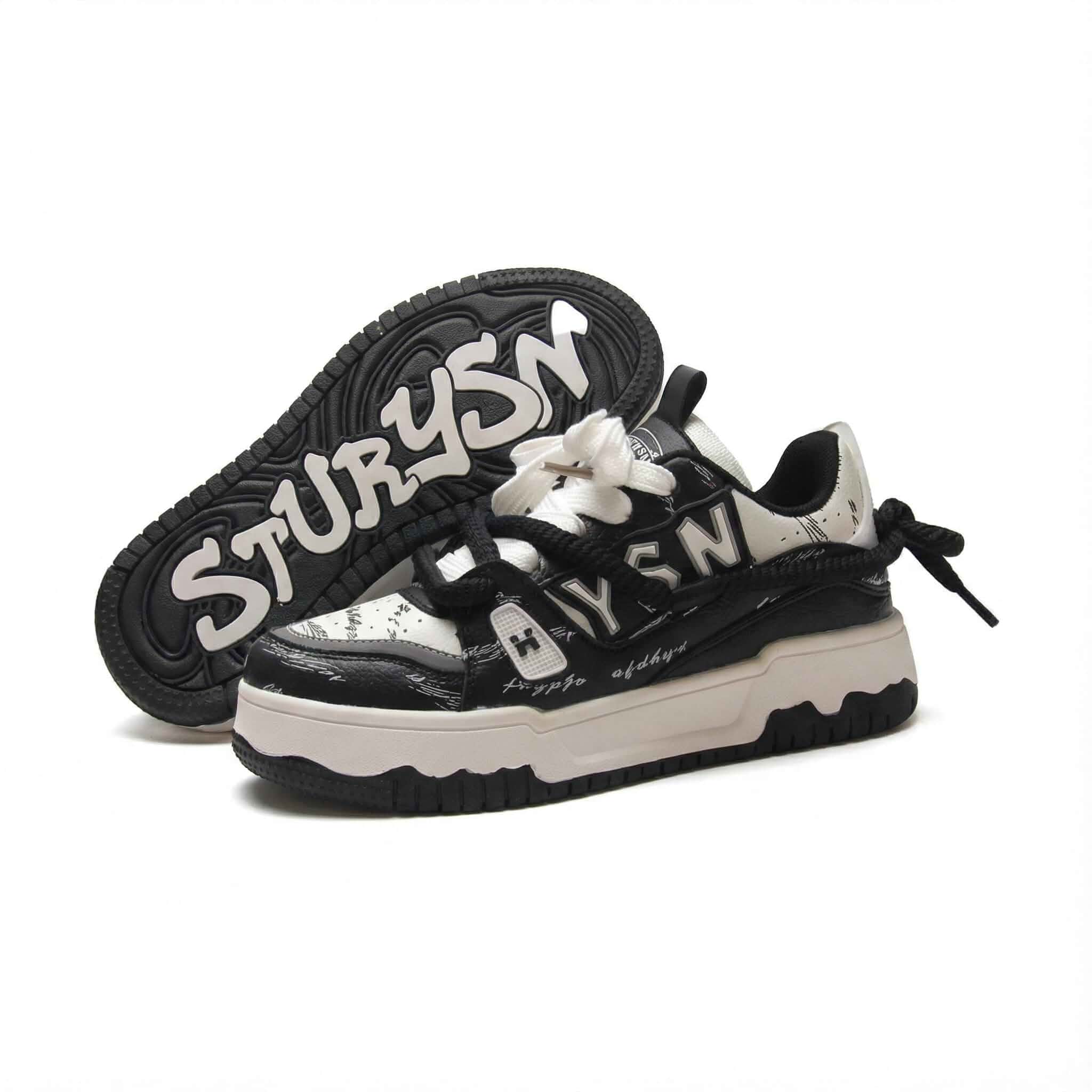 Unisex Walking Skateboard Shoes, Fashion Street Y2K Stylish Casual Women‘s Chunky Platform Sneakers,Wide Feet Friendly