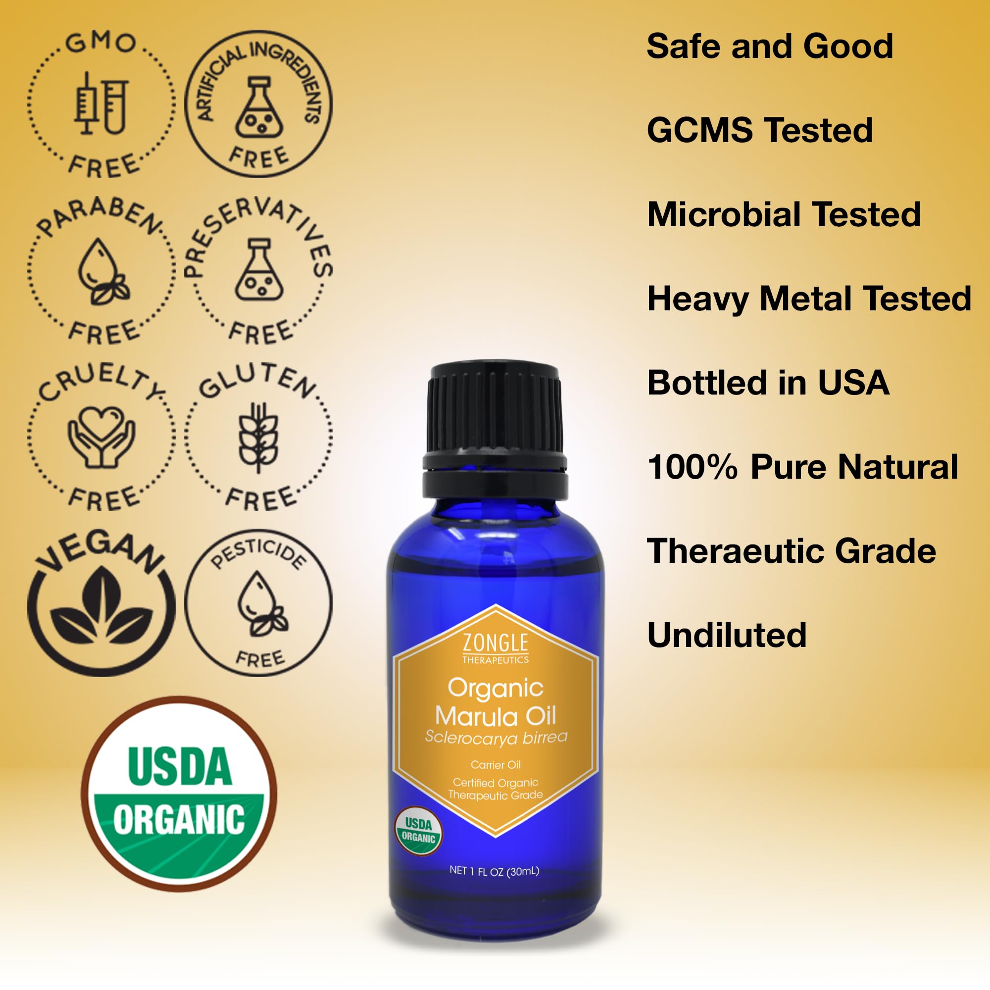 Amazon.com : Zongle Therapeutics Organic, Marula Oil – 100% Pure