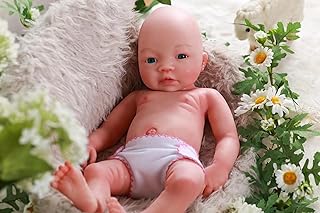 SERENDOLL 18 inch Realistic Full Silicone Baby Doll,Lifelike Reborn Baby Dolls, Toy, and Collectible.Bald Girl 039