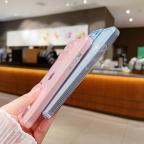 Miniatura 6 de Funda compatible con iPhone 11 Pro Max de 6.7 pulgadas, bonita funda transparente con purpurina para mujeres y niñas, funda de silicona TPU suave a