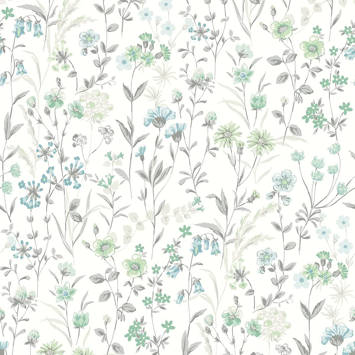 NextWall Wildflowers Peel and Stick Wallpaper (Multicolored)