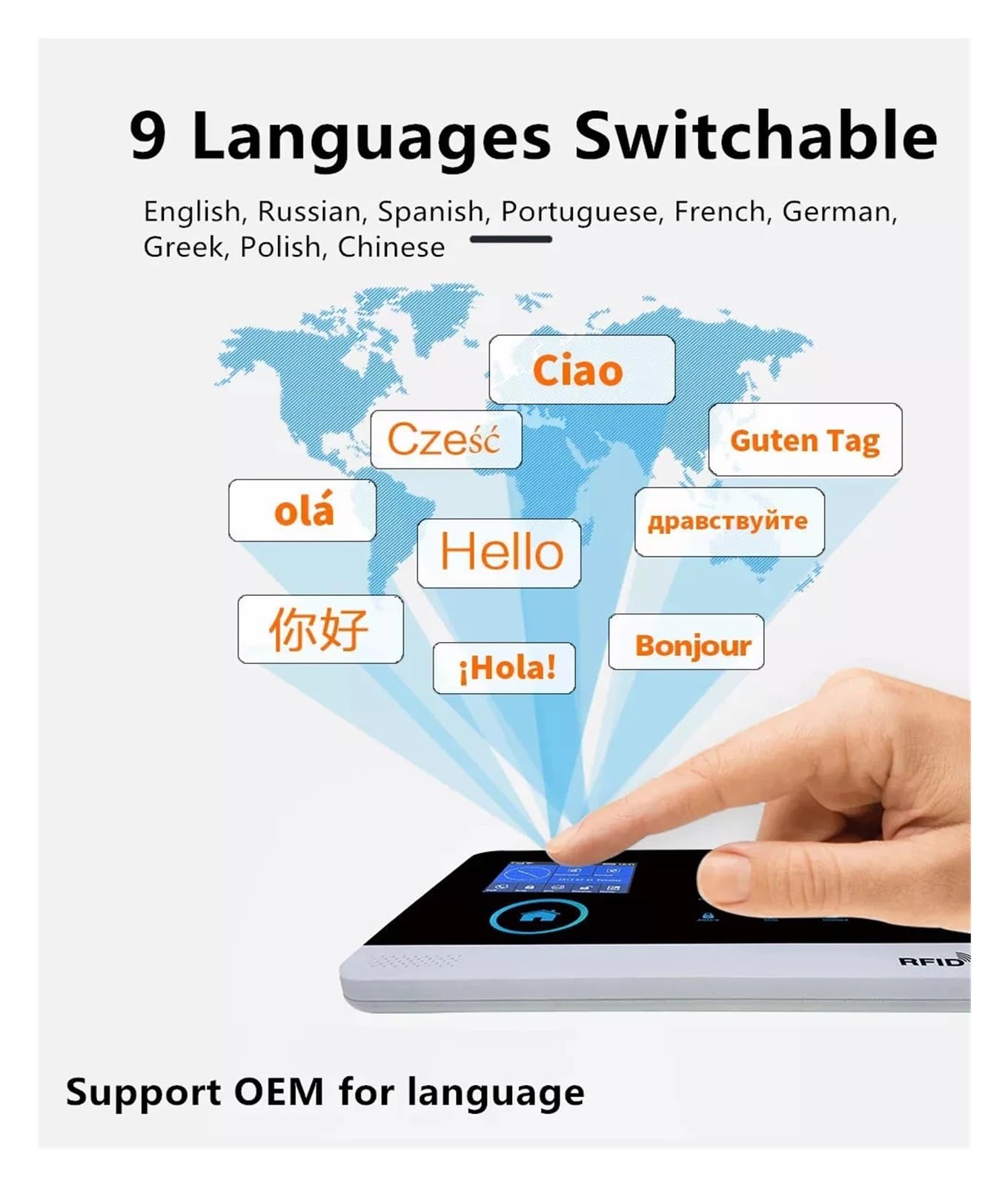 Tuya APP WiFi 4G Wireless Home Einbruch-Sicherheitsalarmsystem Mit Integrierter Blinkender Sirene FernüBerwachung(Set I)