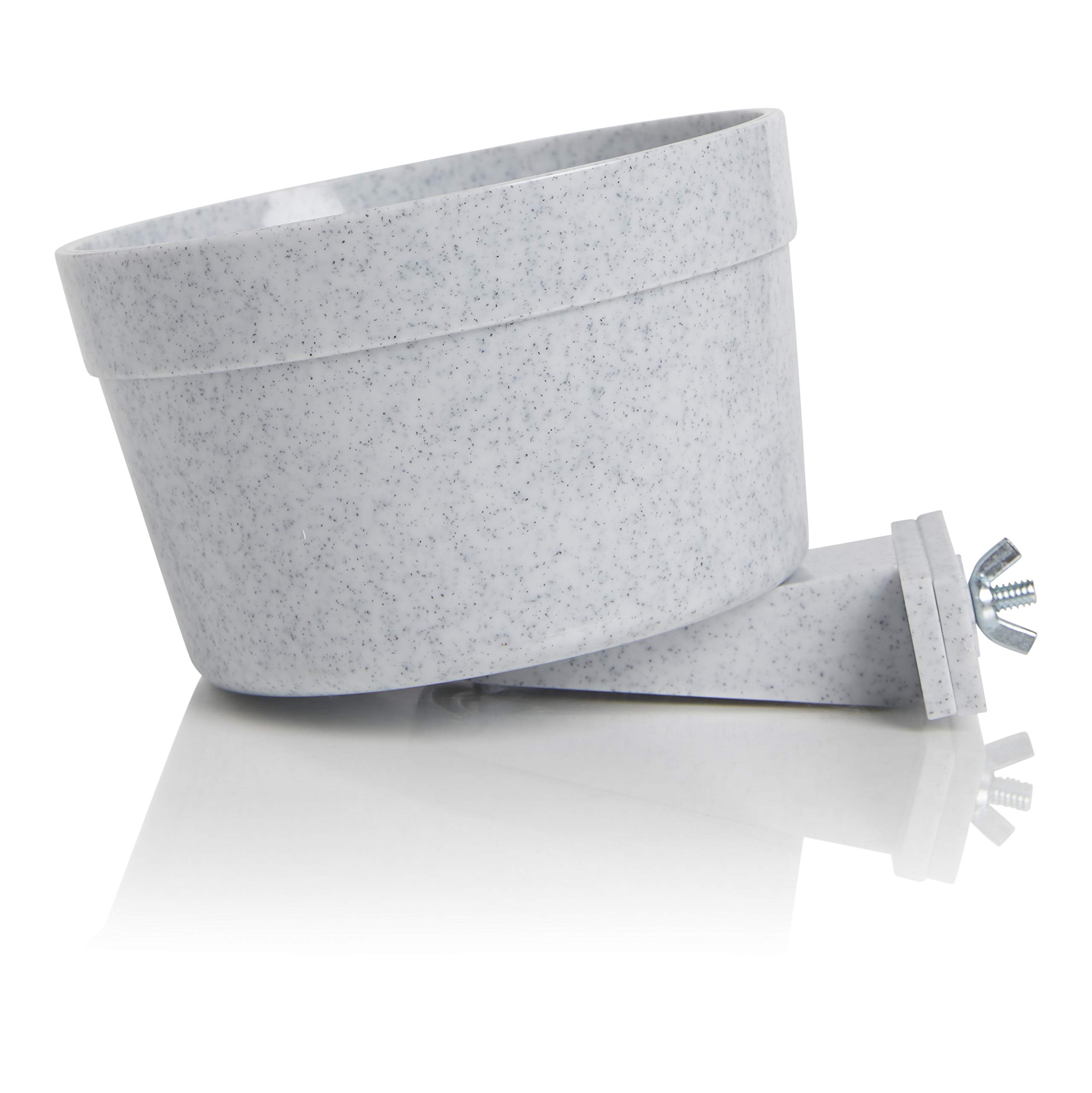 Lixit (2 Pack) Crock Large Breeds Jumbo High Density Polystyrene Bowl 40 oz