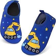 Chaussures d'eau pour Enfants, Chaussures Aquatiques pour Garçons Filles, Chaussures de Natation Pieds Nus Antidérapantes à Séchage Rapide Chaussures de bain Chaussures pour Piscine et Plage