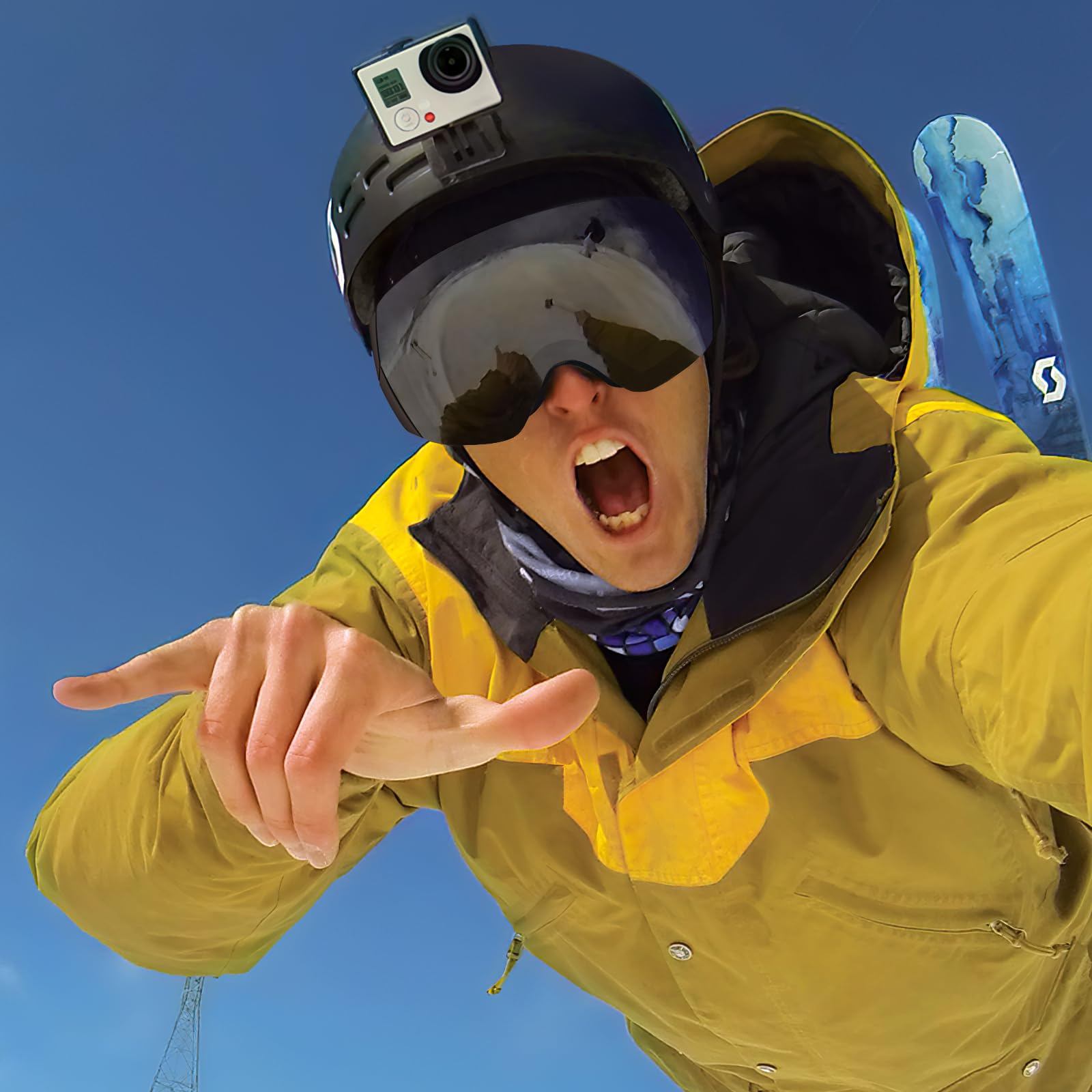 AVAWAY Masque de Ski Homme Femme Lunettes de Ski Lentille magnétique UV Protection Remplaçable, résistant à l'eau, au brouillard et au vent, Solide et sûr, Ski Snowboard Autres Sports Hiver