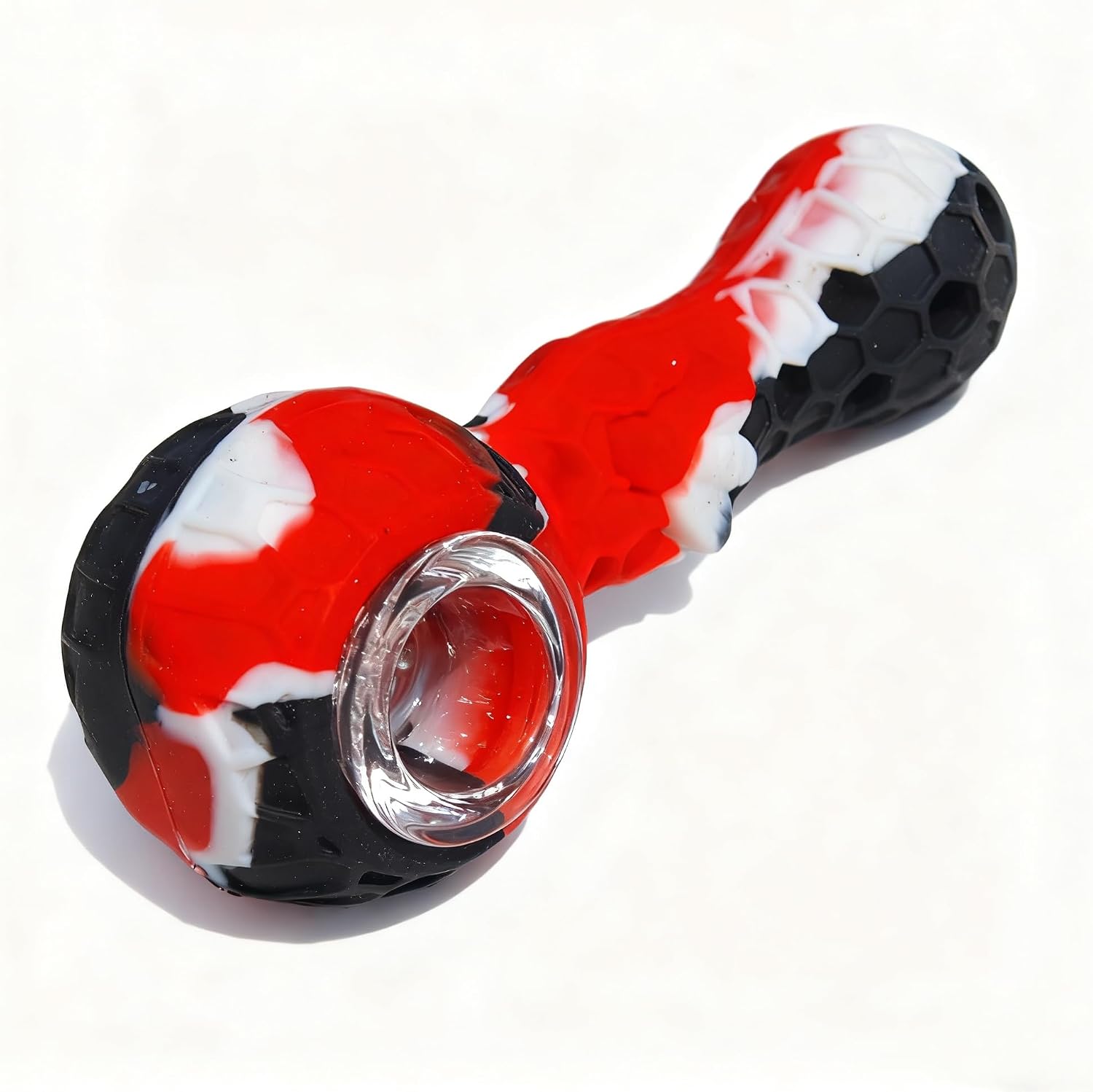 Silicone Accessory Set Red Black with Travel Case, Brush & Screens