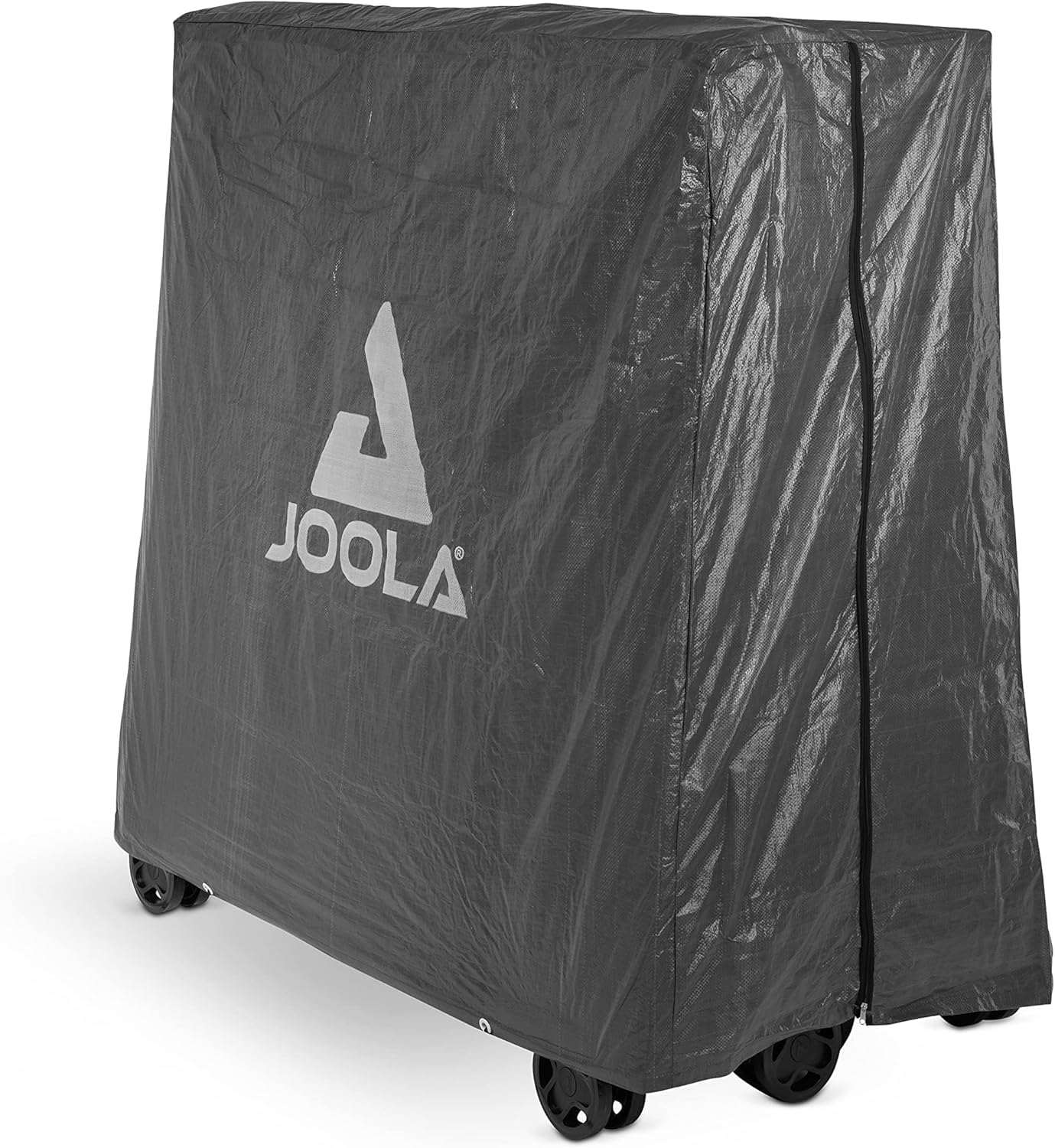 JOOLA 11650 Tischtennistisch ALUTERNA Profi Outdoor Tischtennisplatte Wetterfest 6 MM Aluminium-Kunststoffverbundoberfläche & 19900 Tischtennistisch Abdeckung Tischabdeckung, Schwarz, 150x160x50-80CM