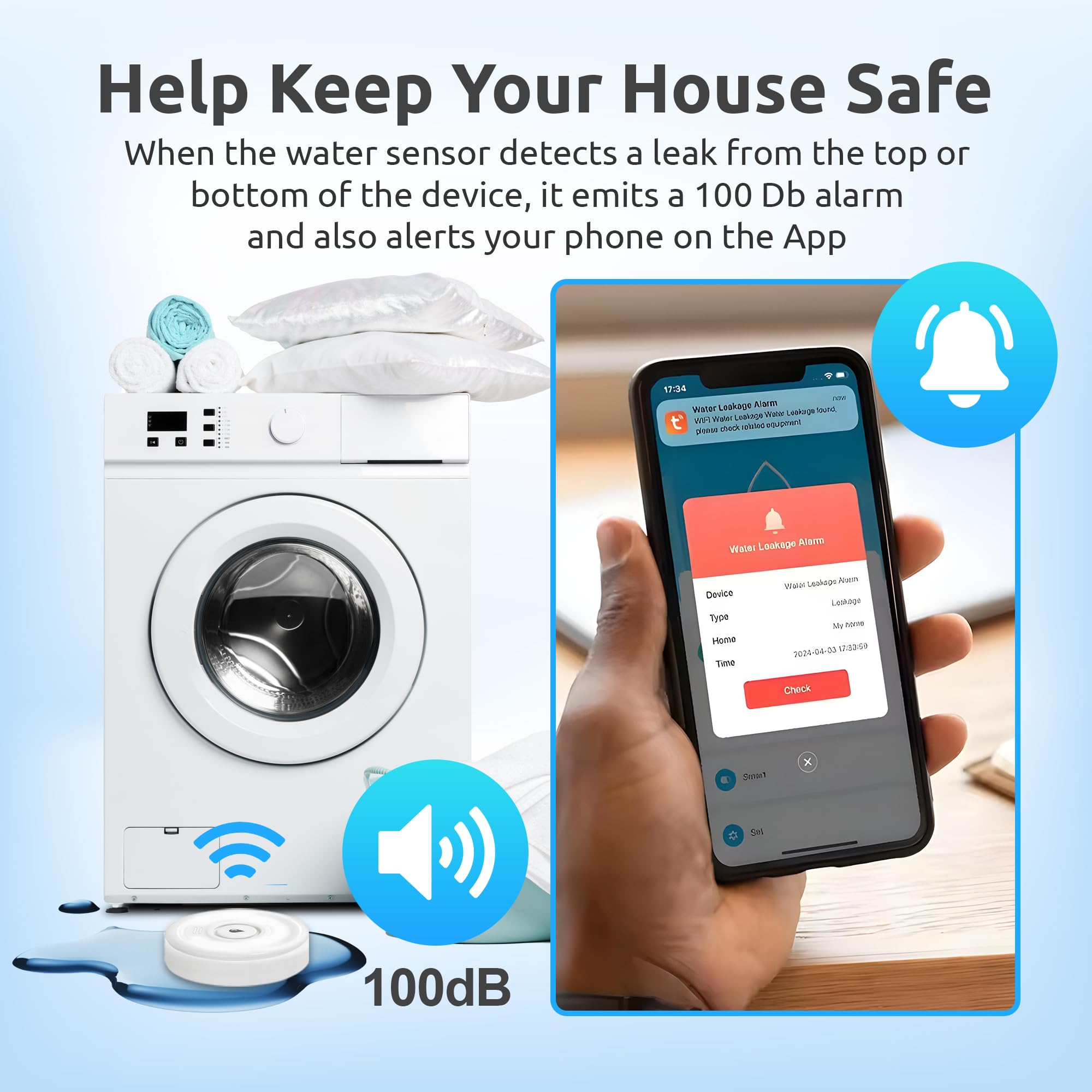 AIFIZO BALDR Smart Water Detector IP66 For Kitchens, Basements And - View #11