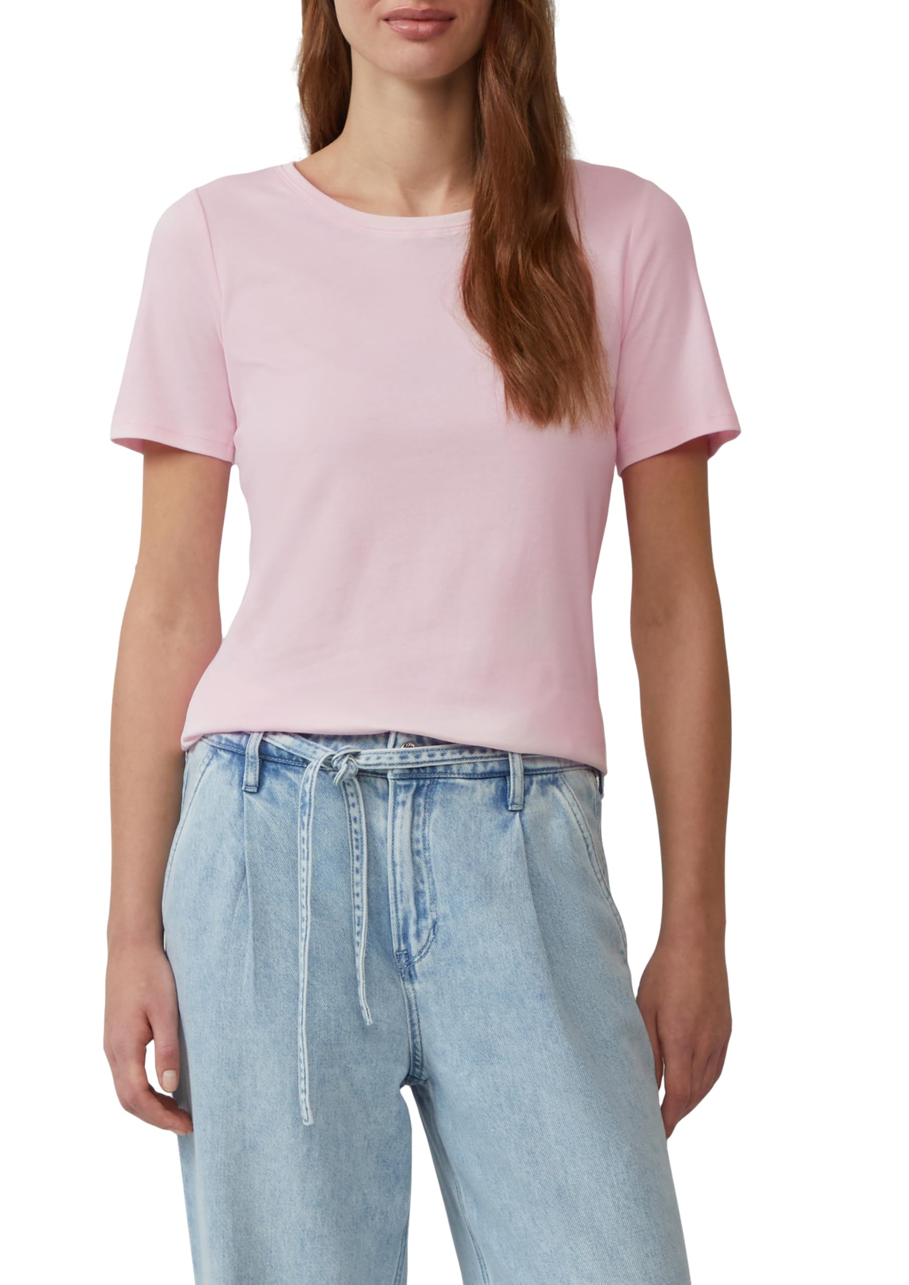 s.Oliver Slim Fit Interlock Jersey T-Shirt, Pale Pink, 16
