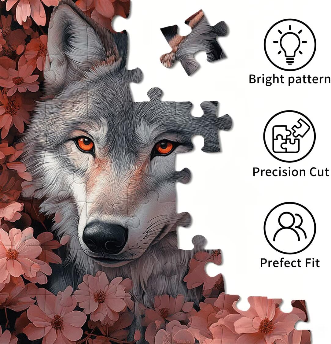 Puzzle dla dorosłych 6000, kwiat wilk, 179 x 105 cm, n-273