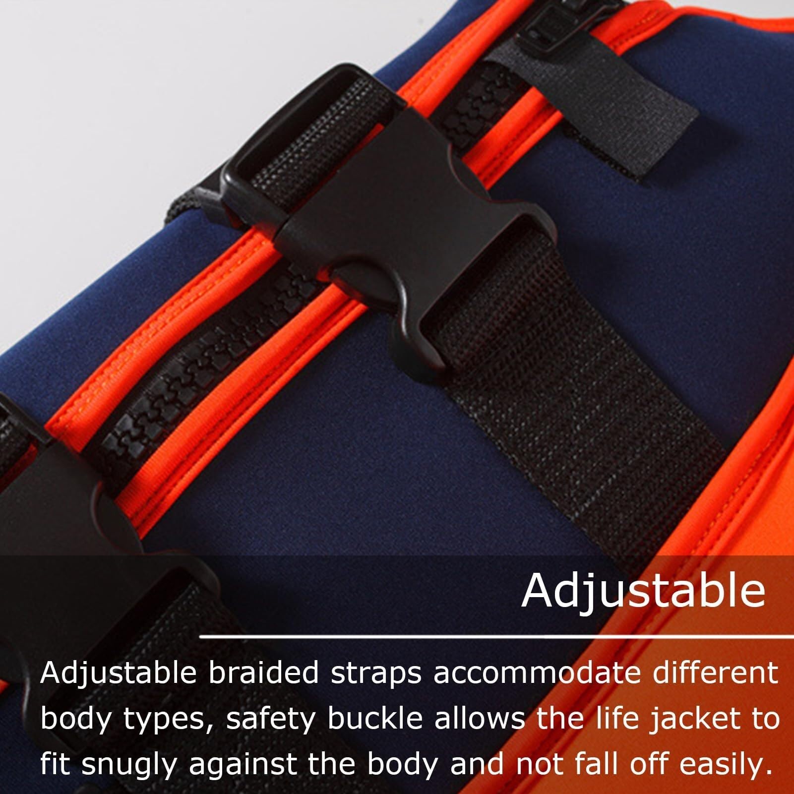 Chaleco de Kayak Unisex Ajustable Alta Flotabilidad Ligero Neopreno Anticolisión para Surf Rafting Barco Deportes Acuáticos