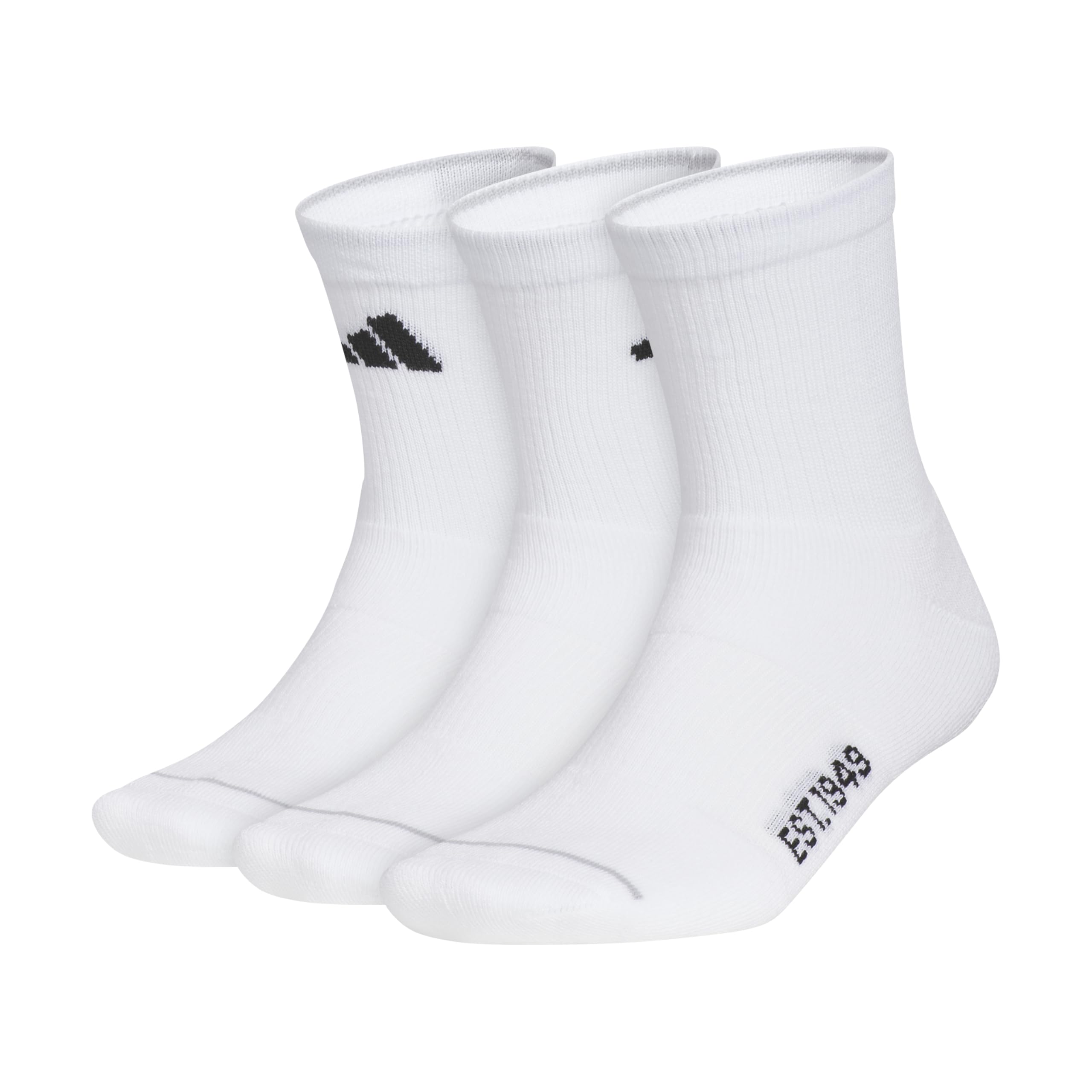 adidas Men's Cushioned Sport 4.0 3-pak High Quarter skarpety, biały/czarny/szary, przezroczysty Onix, L (opakowanie 3) męskie
