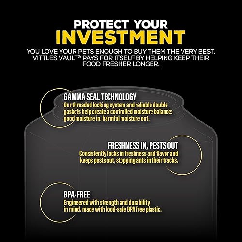 Miniatura 3 de Gamma2 Vittles Vault Contenedores de almacenamiento de alimentos para perros y gatos, capacidad de hasta 60 libras, fabricados en Estados Unidos