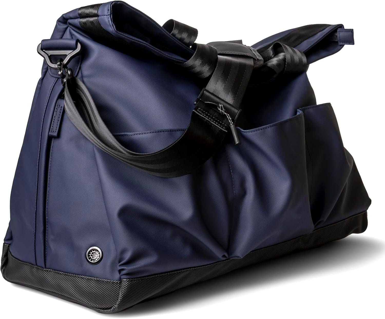 Sport Duffle Weekender Bag, Large Capacity, Water Resistant Travel Gym Bag with Shoe Pouch, Blue-black, Gifts for Christmas