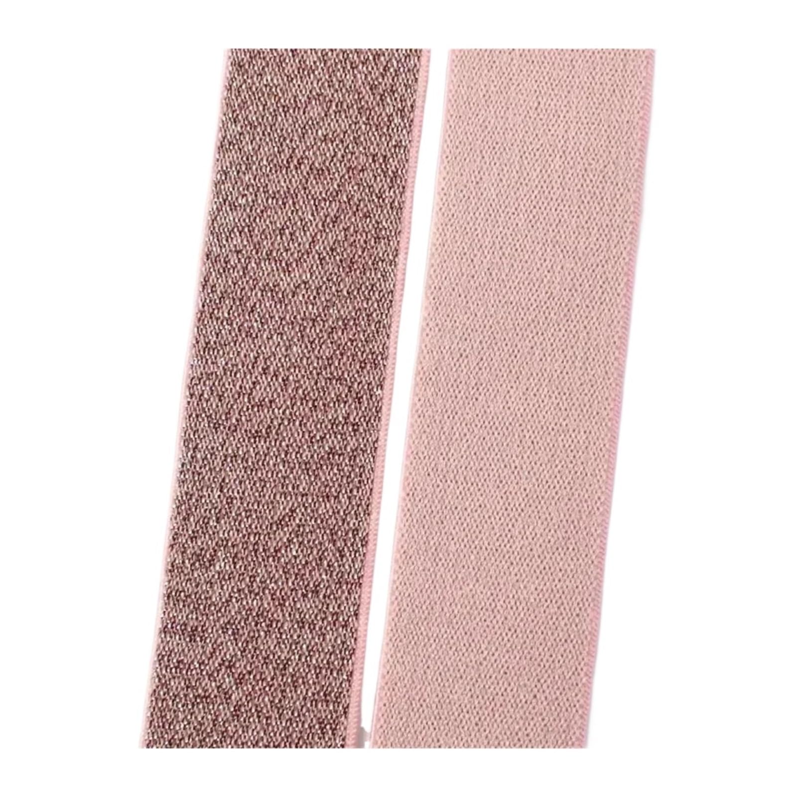 2/5/10M nylonowa opaska elastyczna 25-50mm opaski gumowe do spodni chusta do paska odzieży pasek dekoracyjny taśma rozciągliwa DIY akcesoria do szycia(DarkPink,40mm)