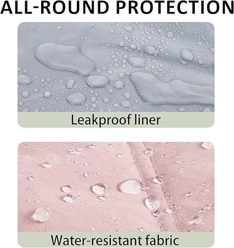 Miniatura 3 de Lonchera aislada para mujer, ligera, acolchada, impermeable, con correa ajustable para el hombro, bolsa de almuerzo reutilizable para el trabajo,