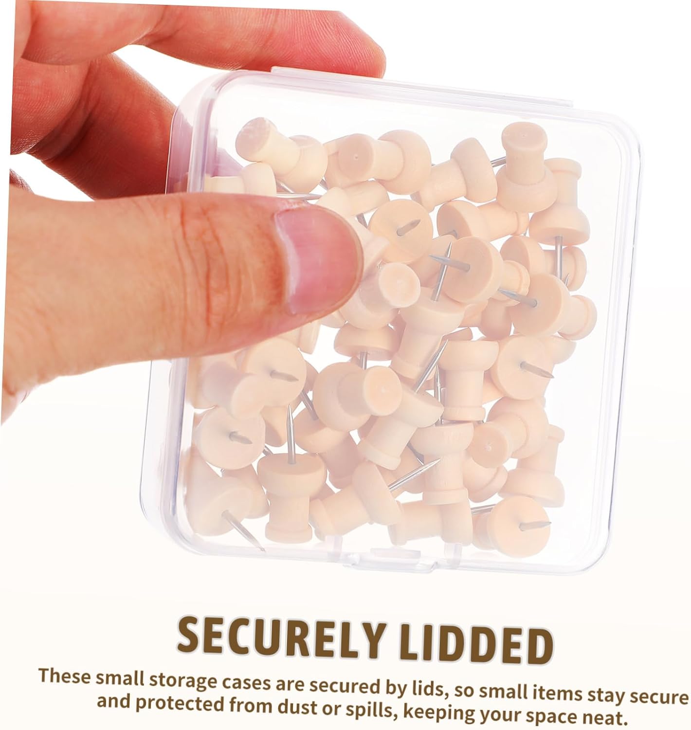 50 Pack PP Craft Organizer Box for Small Parts and Cards