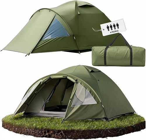 Tente de Camping avec entrée pour 4 Personnes 