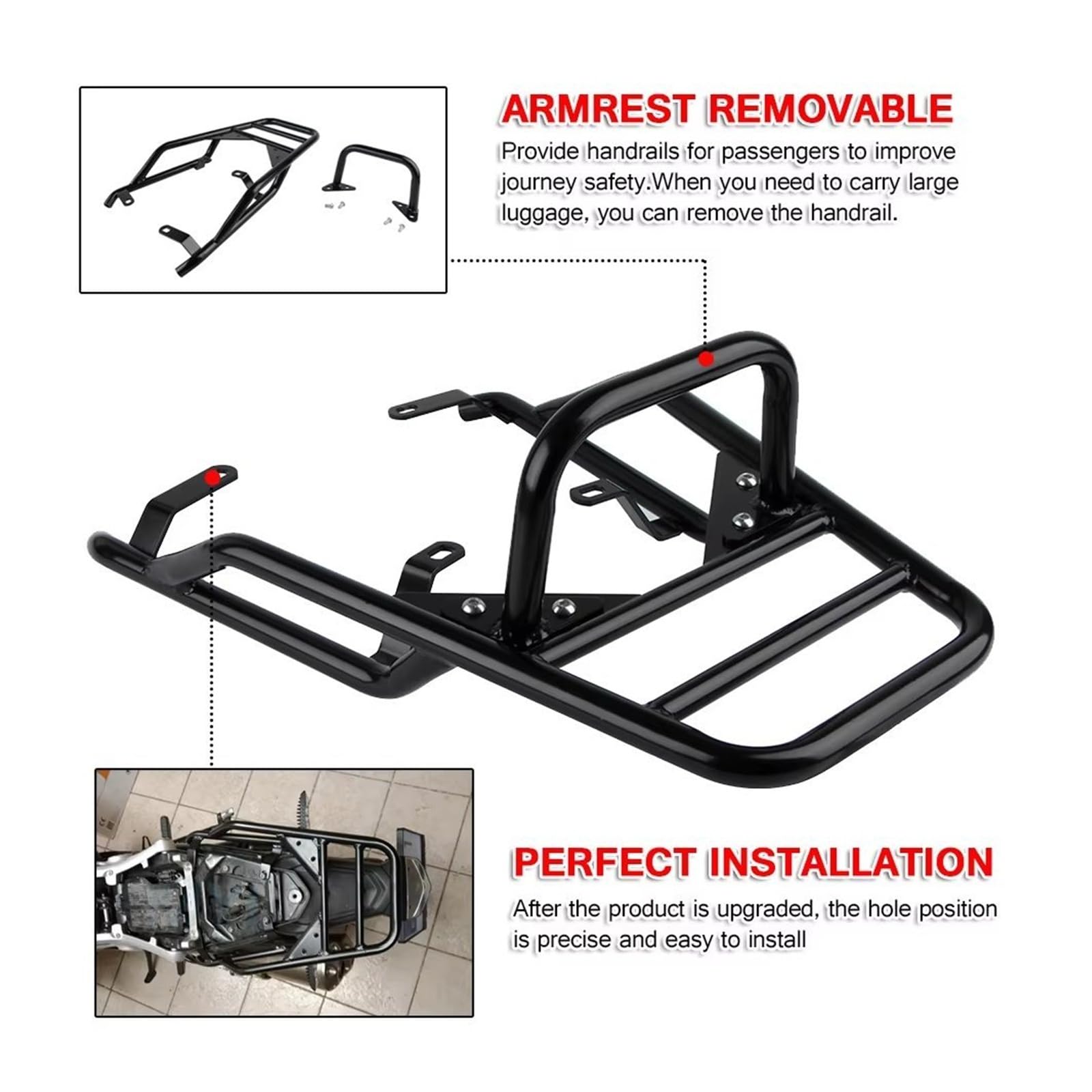 Supporto Portapacchi Posteriore Moto Per BMW Per R NINE T Per R9T Per 9T Per NINET Per R9T 2014-2025 Sedile Posteriore Motociclo Portapacchi Con Impugnatura