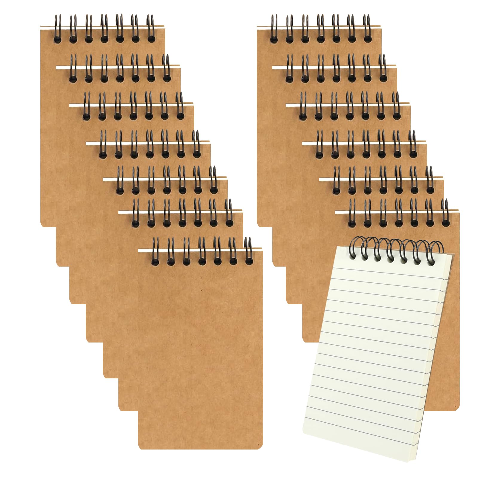 Carnets à spirales lignés 120 pages pour bloc-notes de bureau - 8
