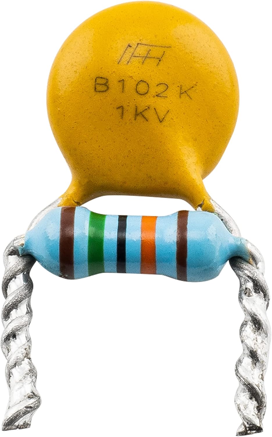 Musiclily Pro Treble Bleed Mod with Ceramic Capacitor and Precision Resistor for Electric Guitar Bass .001uF+150K