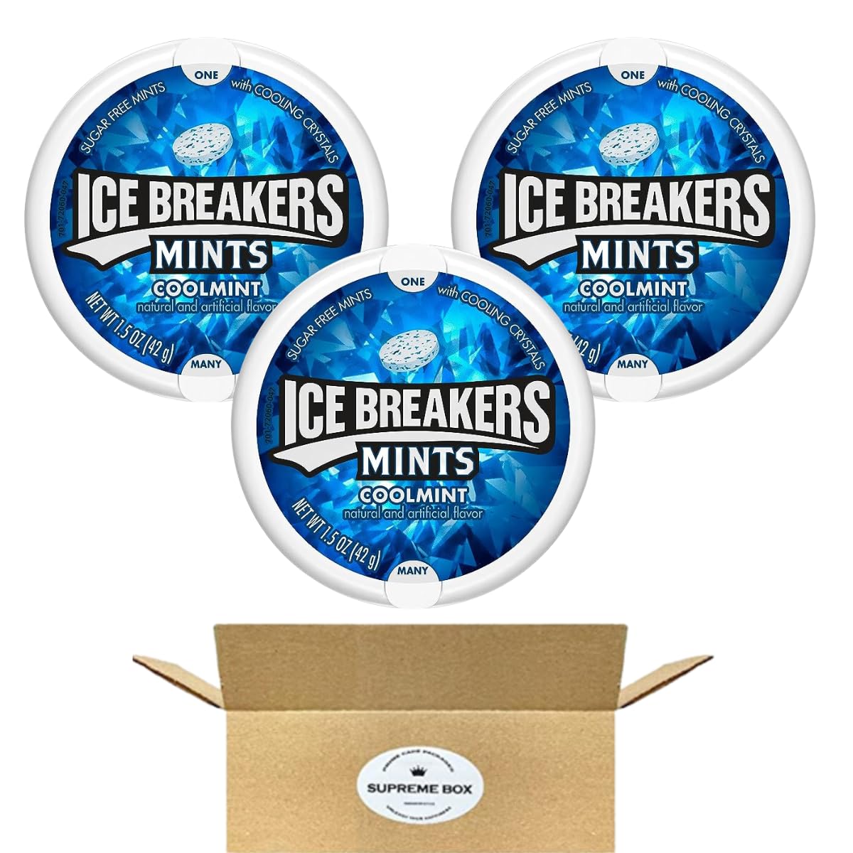 ICE BREAKERS Coolmint With Cooling Crystals, SugarFree
