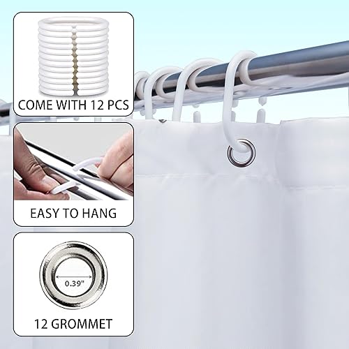 Opeoddie Western Highland - Cortina de ducha de vaca divertida con diseño de toro rústico y campestre, cortina de ducha para baño, color gris y