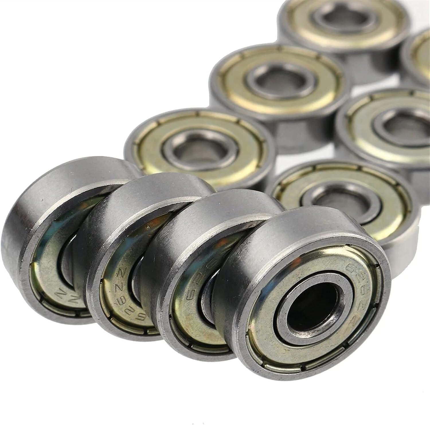 Rotary bearings,10Pcs High Carbon Steel Ball Bearing Skate Wheels for Skateboard Bearings Bearing Seals