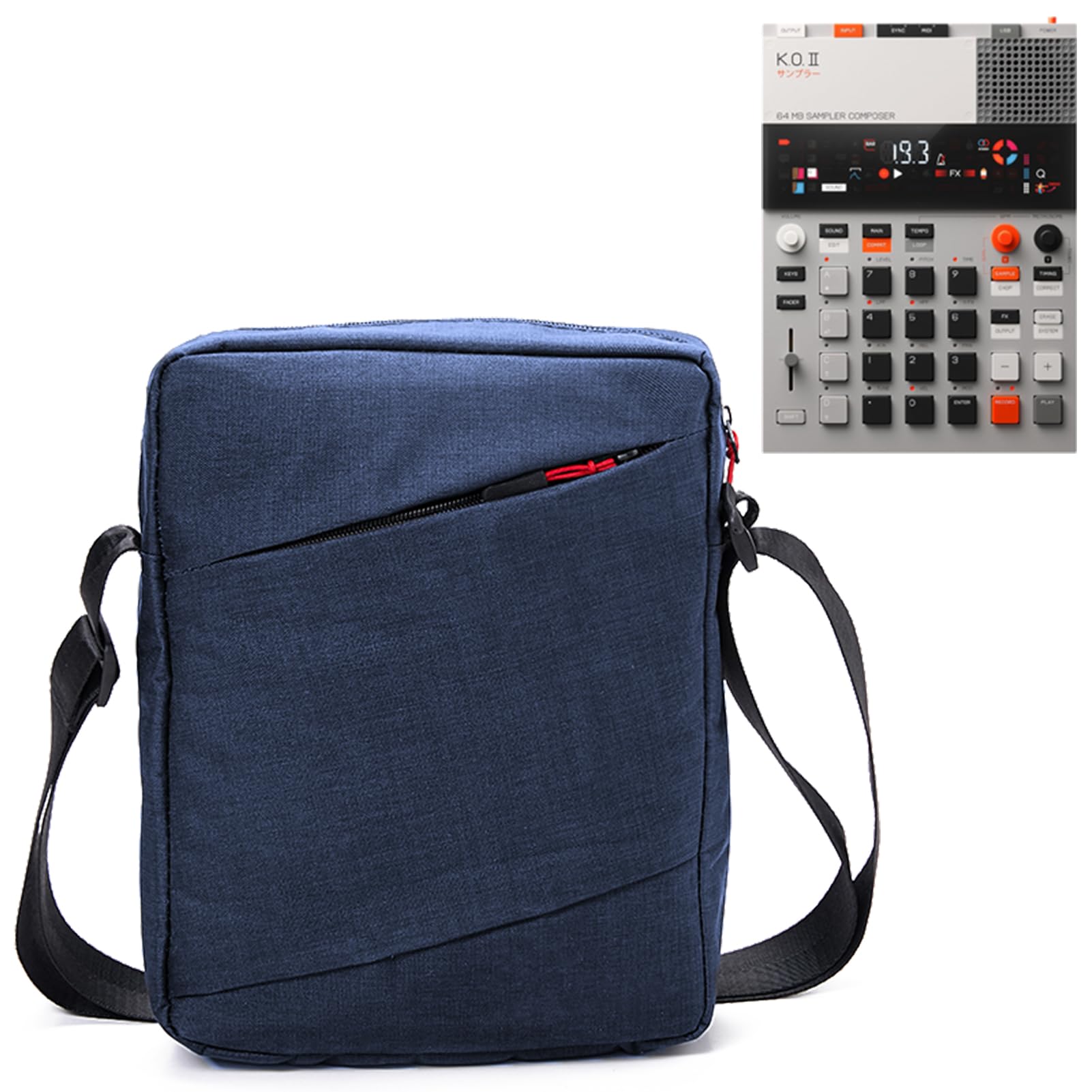 Pocket Operator Bag – Étui à bandoulière résistant aux éclaboussures pour Teenage Engineering K.O. II Sampler EP-133 K.O II, échantillonneur, synthétiseur et machine à tambour avec sangle réglable