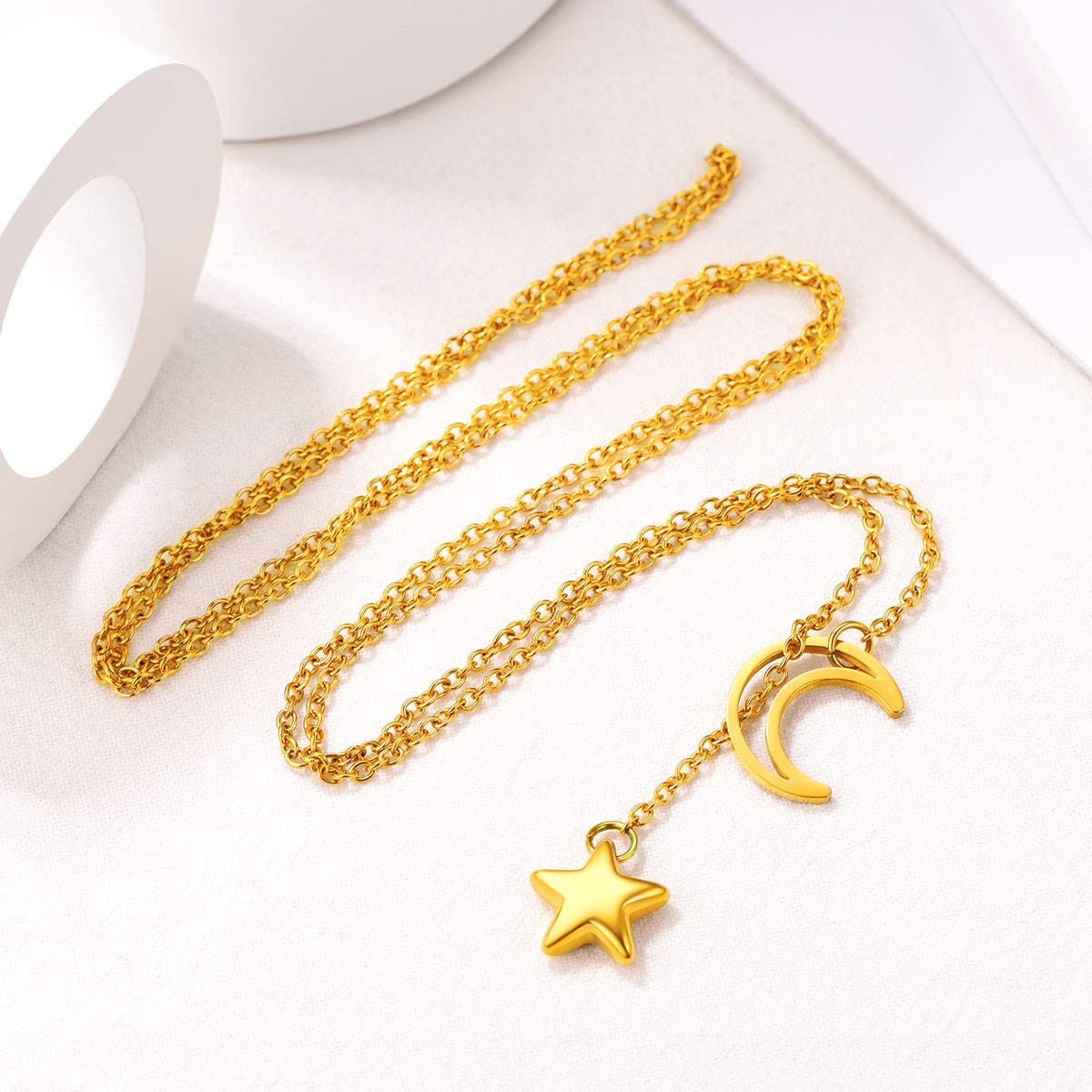 FOCALOOK Lariat Y-Necklaces | Long Necklaces for Women | Long Black Necklaces | Gold Necklaces for Women | Drop Heart Necklaces for Women | Front Adjustable Long Chain Necklace - Image 5