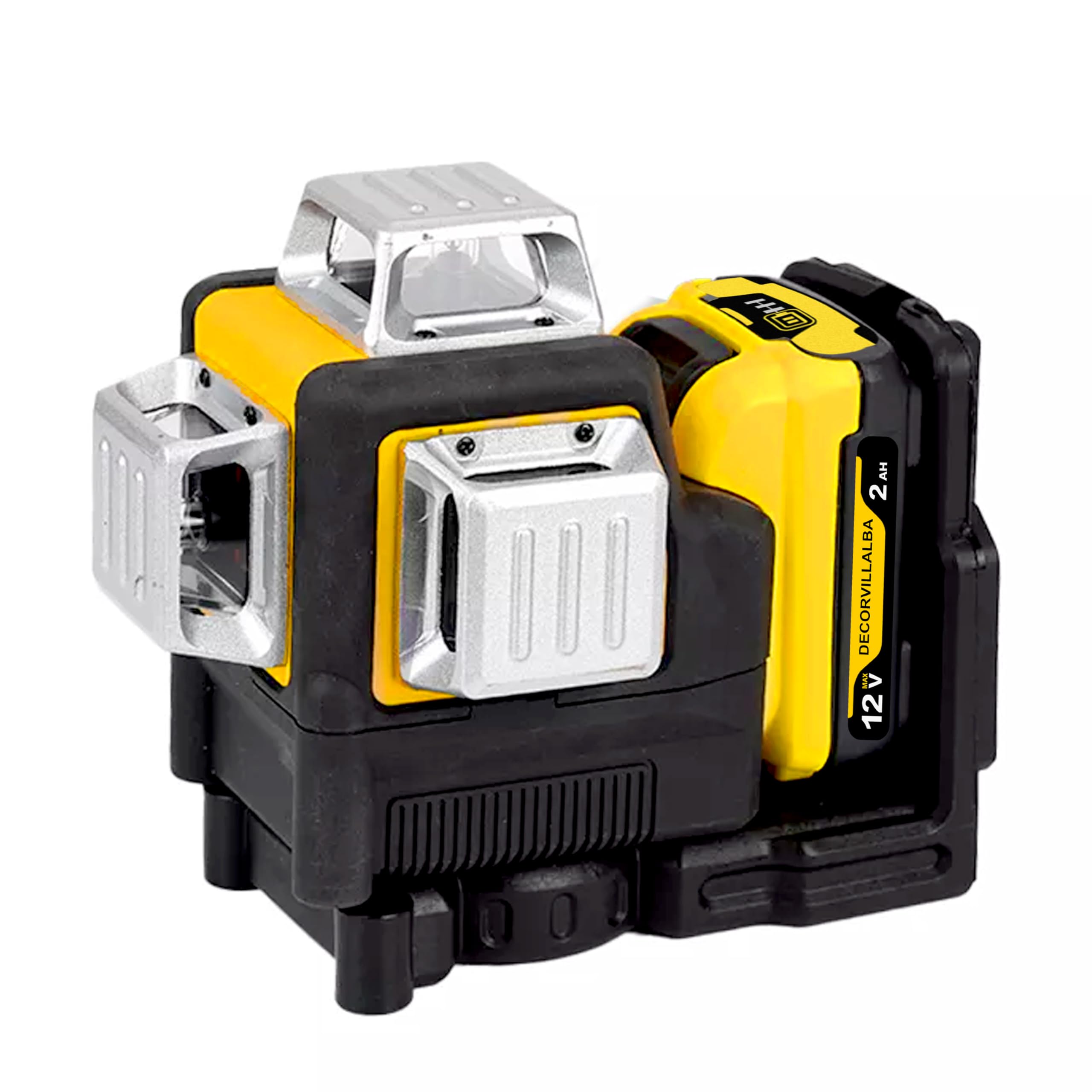 laser de 12 Líneas/Nivel Laser Autonivelante de batería de Litio recargable/Herramienta de Nivelación con Líneas Verde de Inclinación Horizontales Verticales