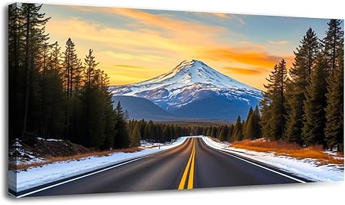 Miniatura 6 de 20"x 40" Canvas Wall Art Rustic Farmhouse Vintage Barn Country Field Landscape Acrylic Paint Framed Pictures Painting Prints Large Wall Art for