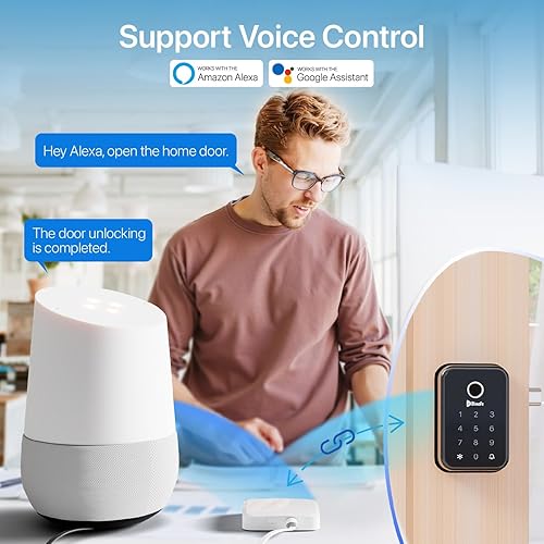 Miniatura 7 de TUYA - Puerta de enlace WiFi para timbre de puerta inteligente, cerrojo de huella digital