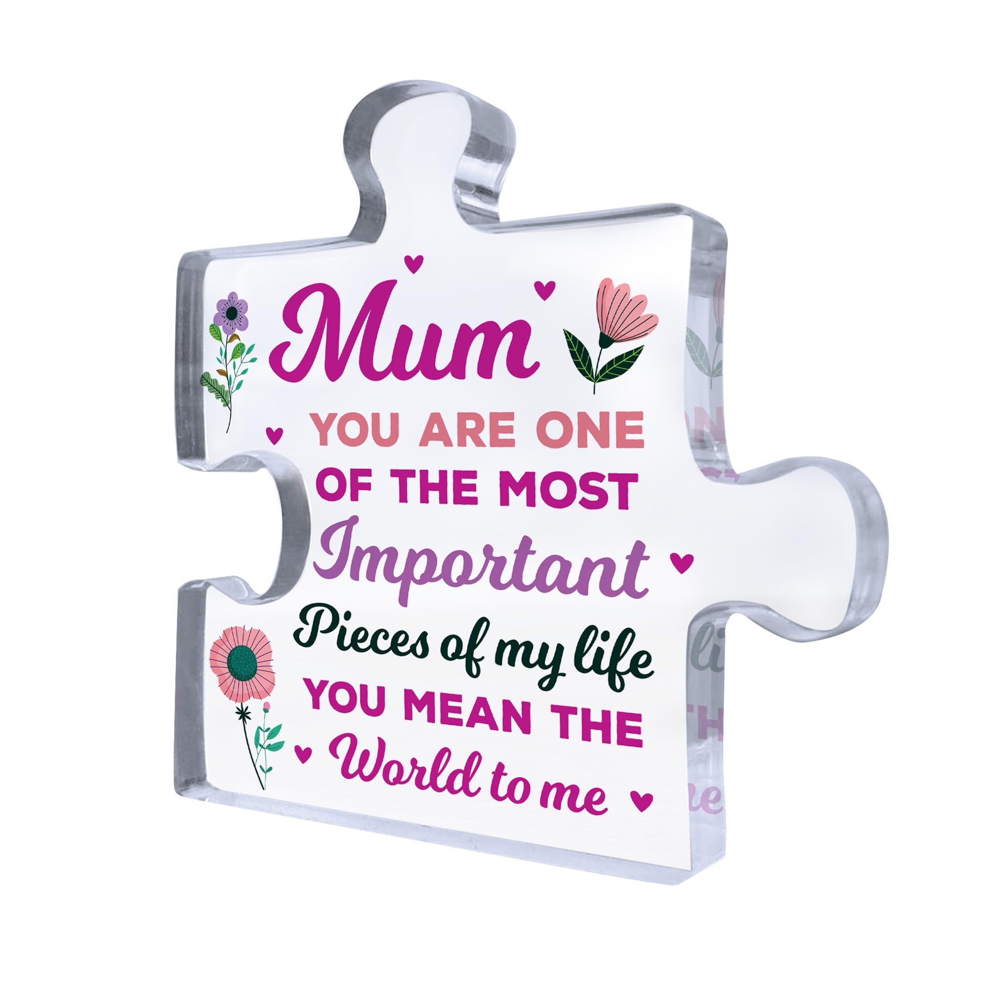 Red Ocean Mum Gifts Important Pieces Of My Life Thank You Gift For Mum From Daughter Son Mum Gift Birthday Mum Gift Christmas Thank You Gifts For Mum Novelty Mum Gift