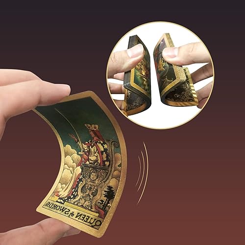 Miniatura 8 de Abtrino Tarjetas originales de tarot con guía y bolsa de transporte de terciopelo prémium para principiantes y expertos juego de baraja de tarot