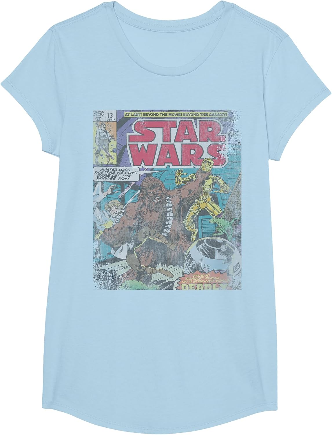 Star Wars Chewbacca Wookiee Win Retro Comic Cover T-Shirt
