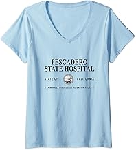 Pescadero State Hospital for the Criminally Disordered V-Neck T-Shirt