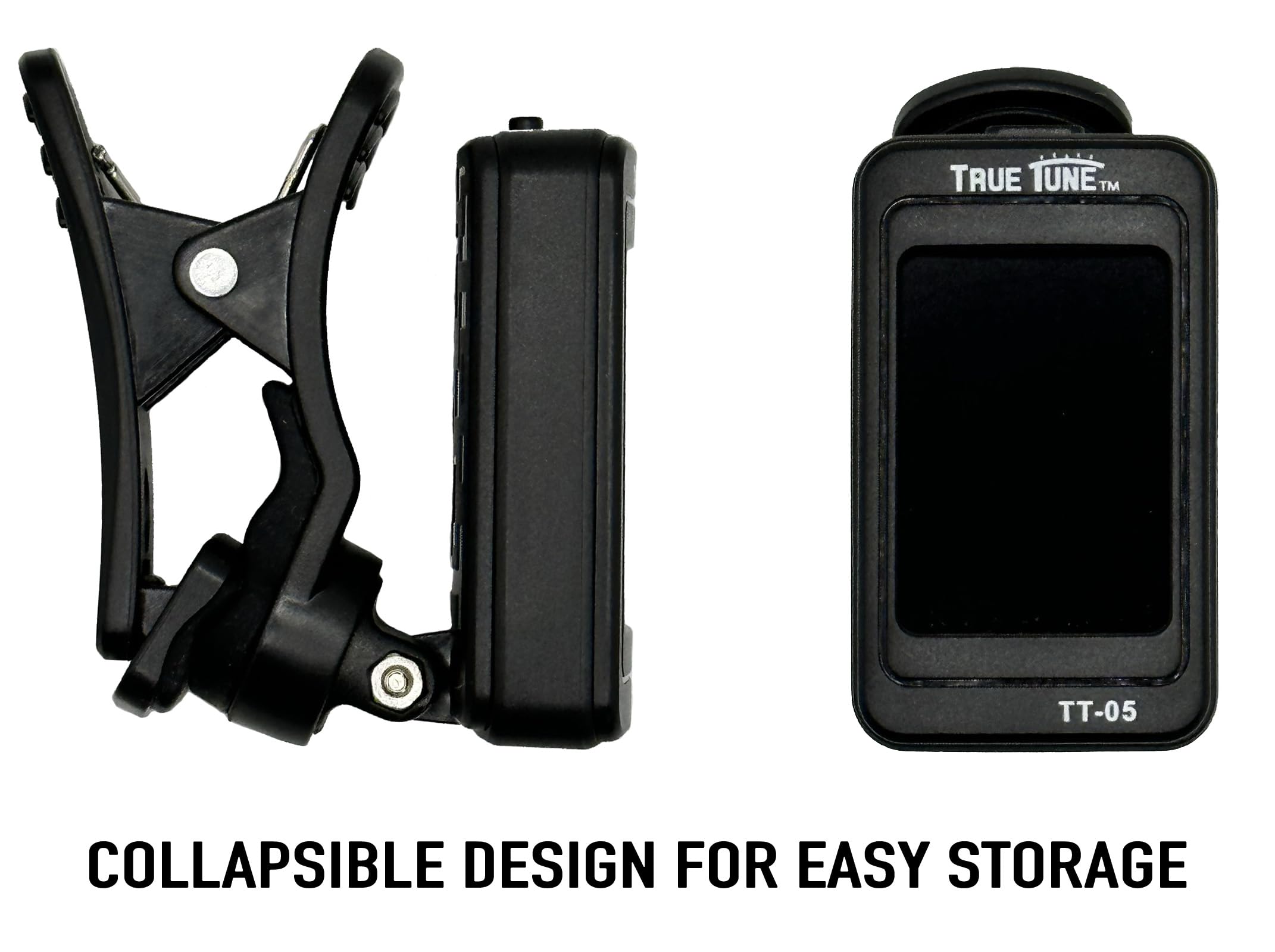 Tune Tech TT-5 Accordatore Cromatico Per Chitarra, Violino, Ukulele, Mandolino – Confezione Da 2