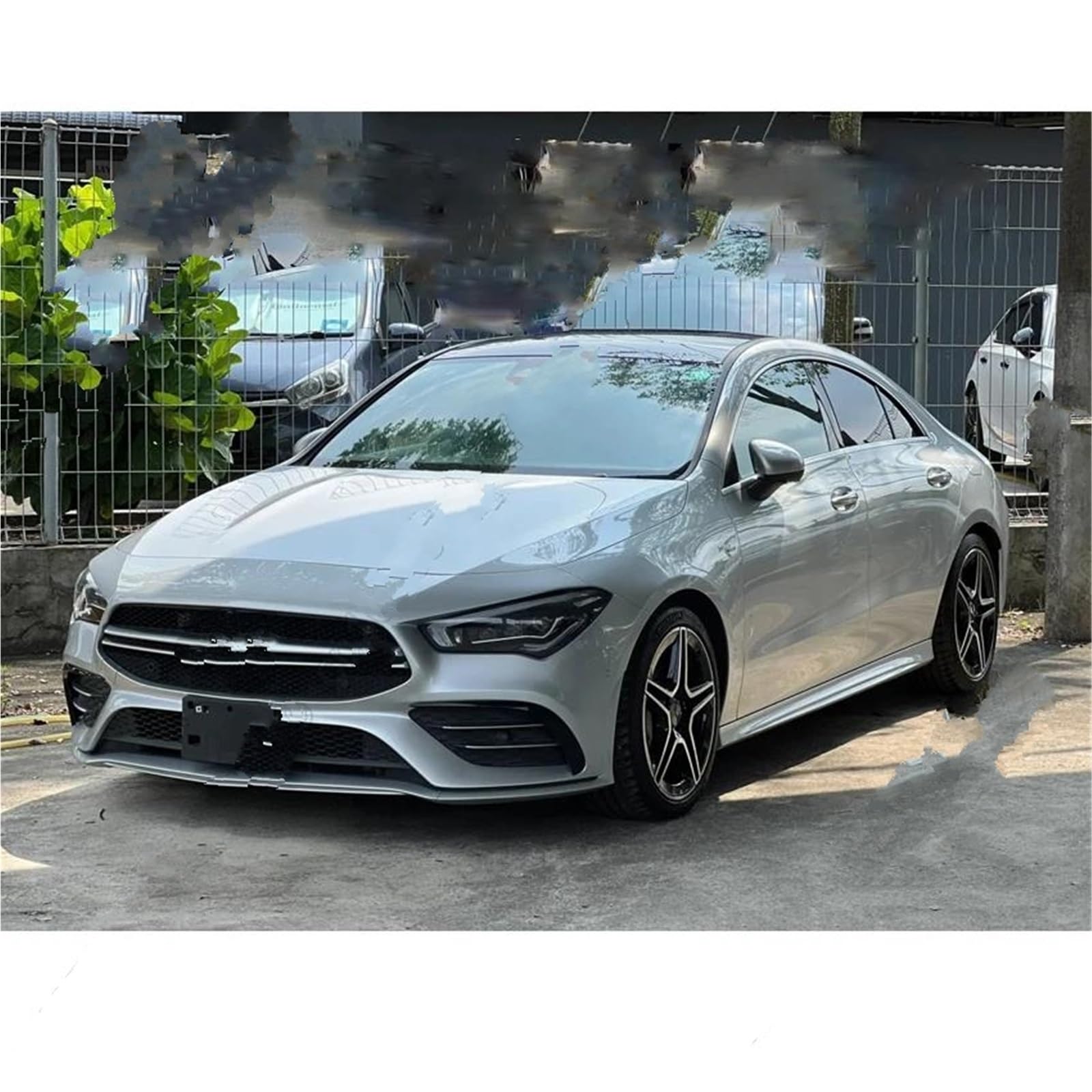 Auto Frontali Paraurti Spoiler Per Mercedes Per Benz CLA C118 Per AMG 2020-2024 2 pezzi Paraurti anteriore auto Spoiler Splitter Canard Prese d'aria(Nero lucido)