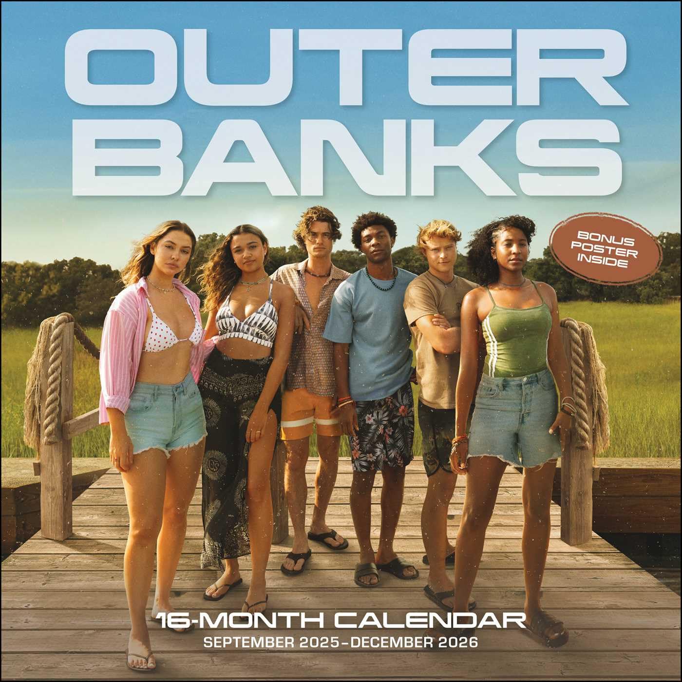 Outer Banks 16-month 2025-2026 Wall Cal