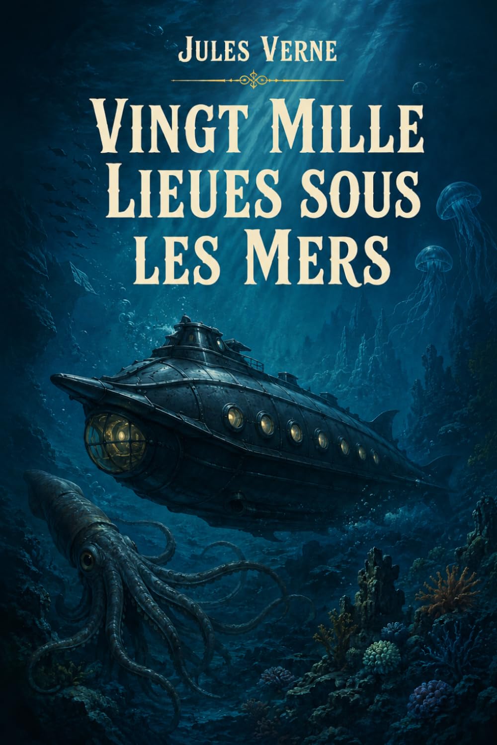 Vingt mille lieues sous les mers: Édition pour lecture confortable