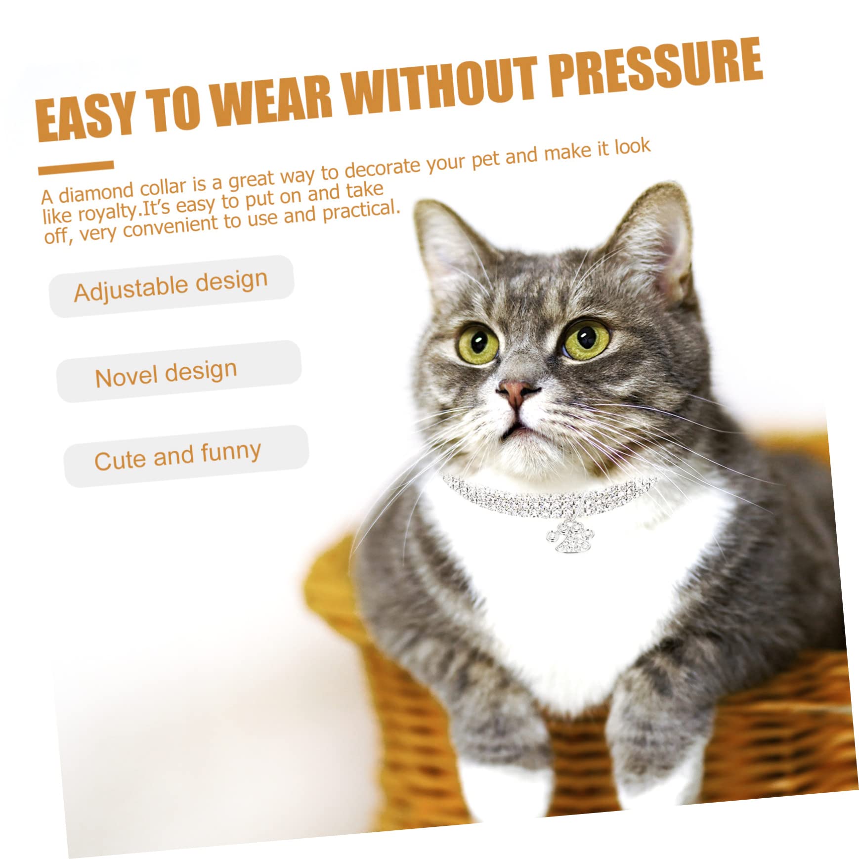 Didiseaon 9pezzi Collane Decorative Per Cani e Gatti Rhinestone Da Collari Regolabili e Resistenti Per Animali Domestici Accessori Eleganti e Confortevoli Per Fido e Micio