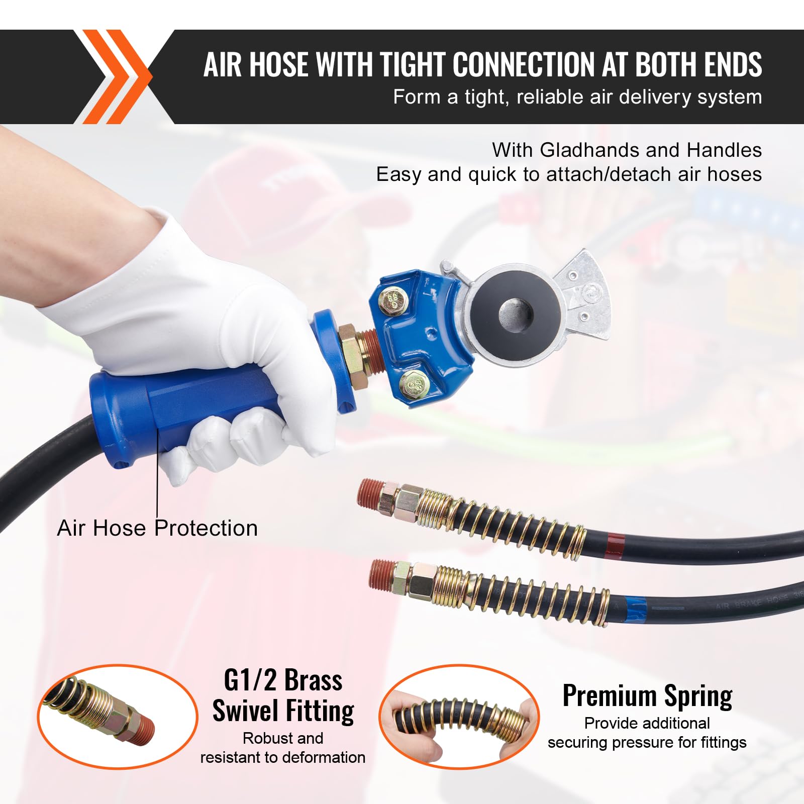 Amazon.com: VEVOR 12FT Semi Truck Air Lines Kit with 2PCS Glad 